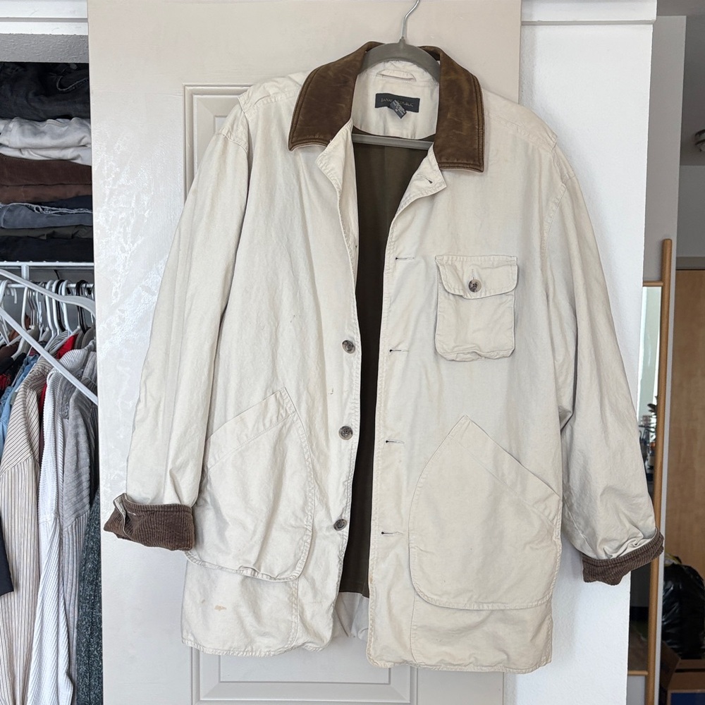 Men's Chore Jacket with Brown Accents